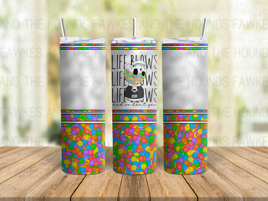 Life Blows Tumbler Wrap - Colorful