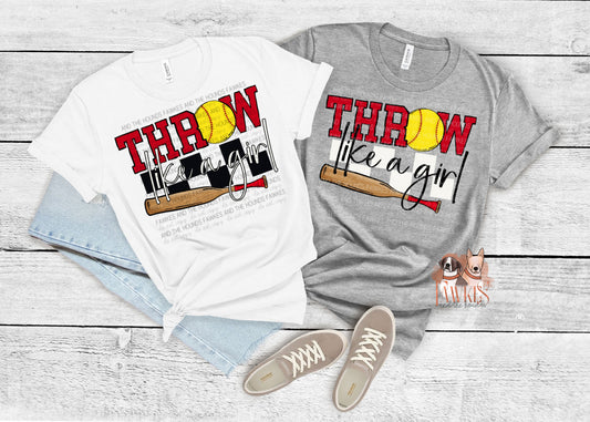 Throw Like a Girl Checkered