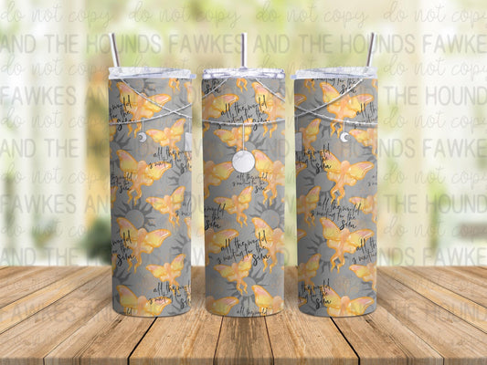 Sun Moth Tumbler Wrap