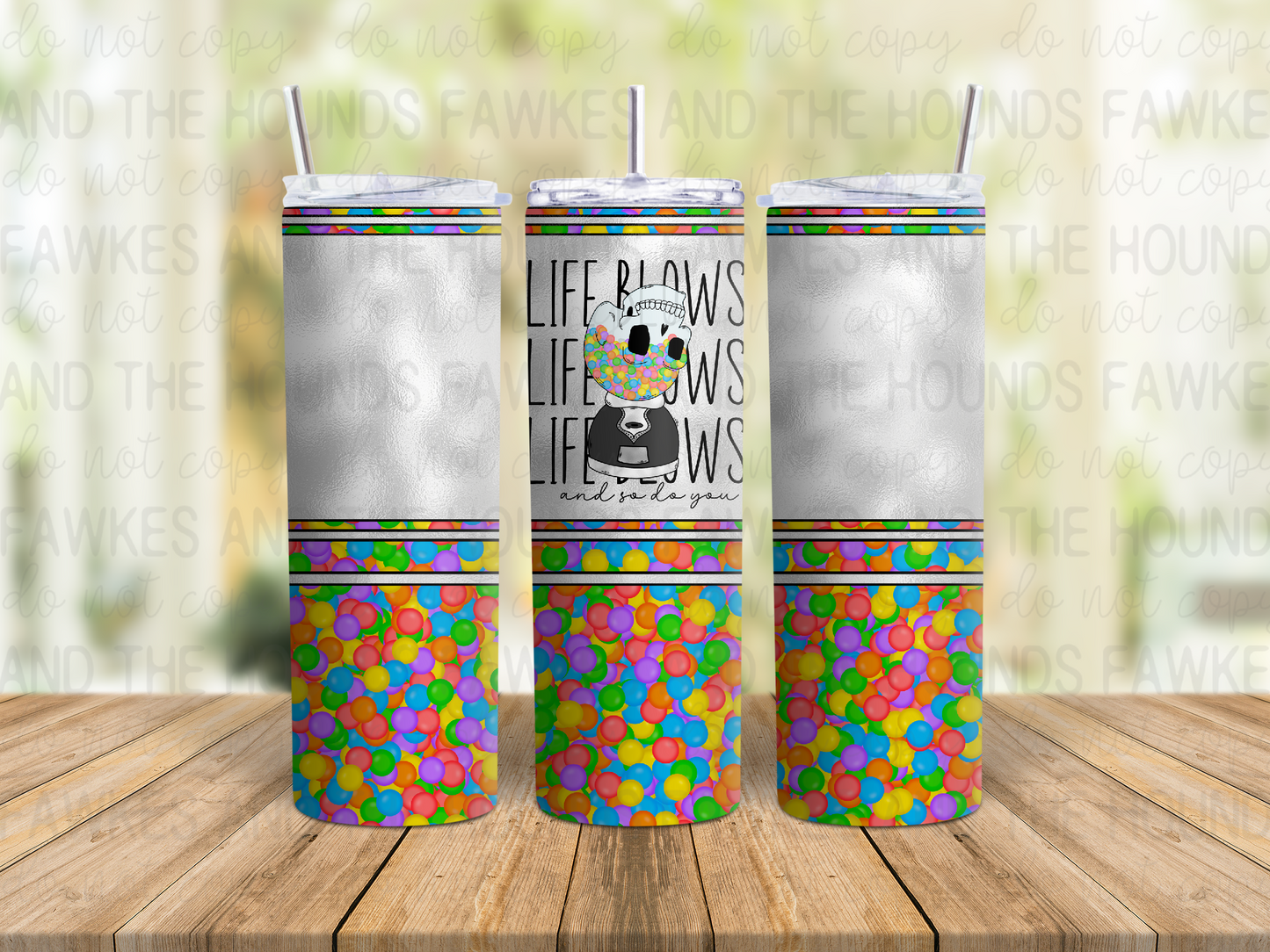 Life Blows Tumbler Wrap - Colorful