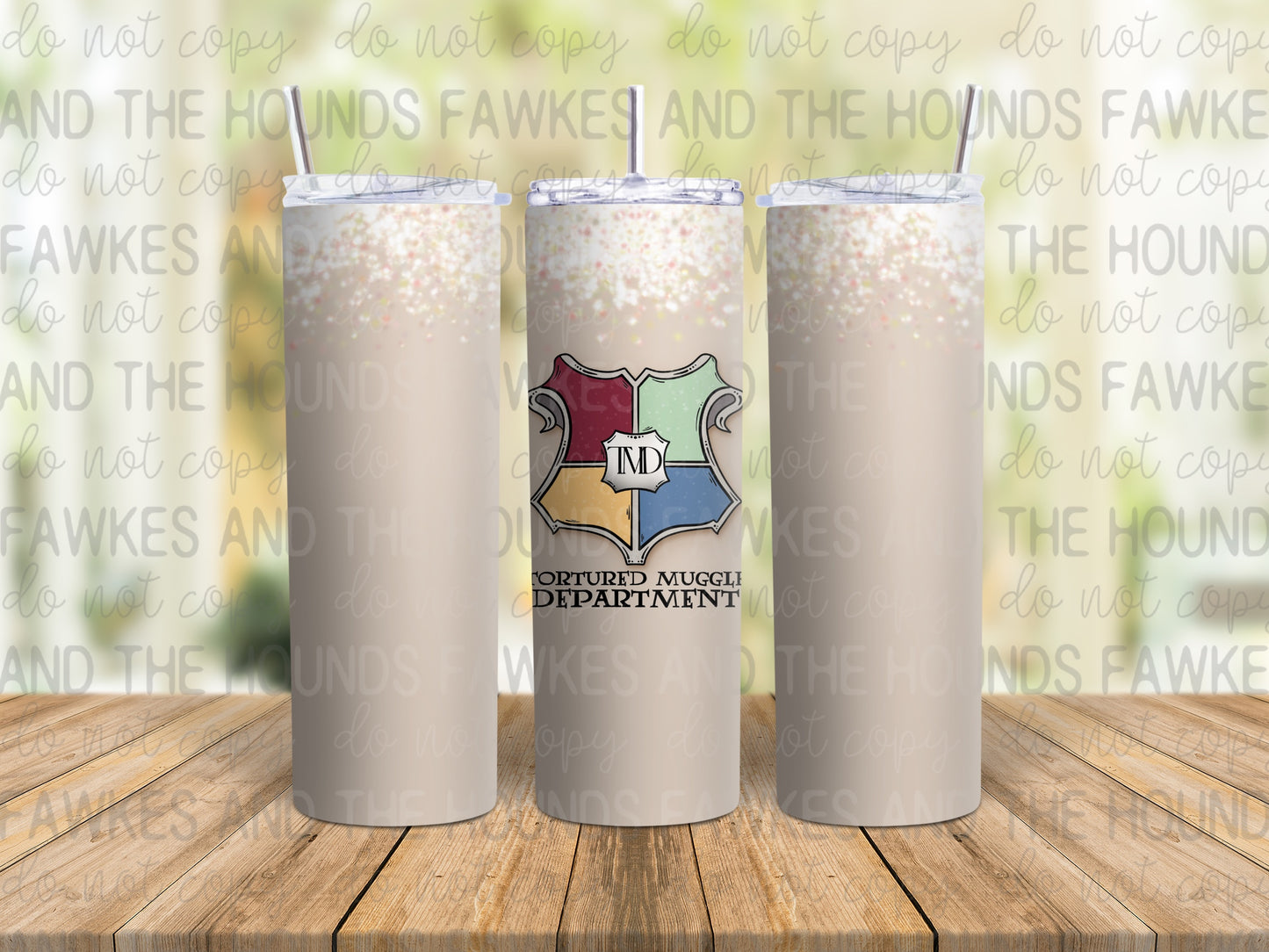 Tortured Muggle Department Glitter Cascade Tumbler Wrap