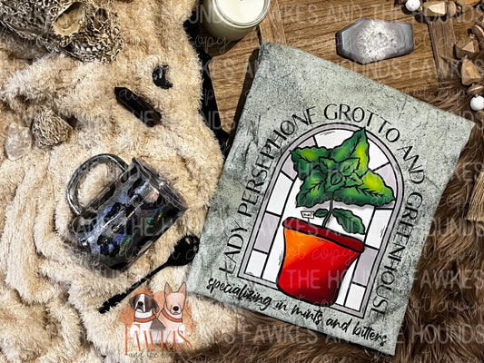 Lady Persephone Grotto and Greenhouse Tee