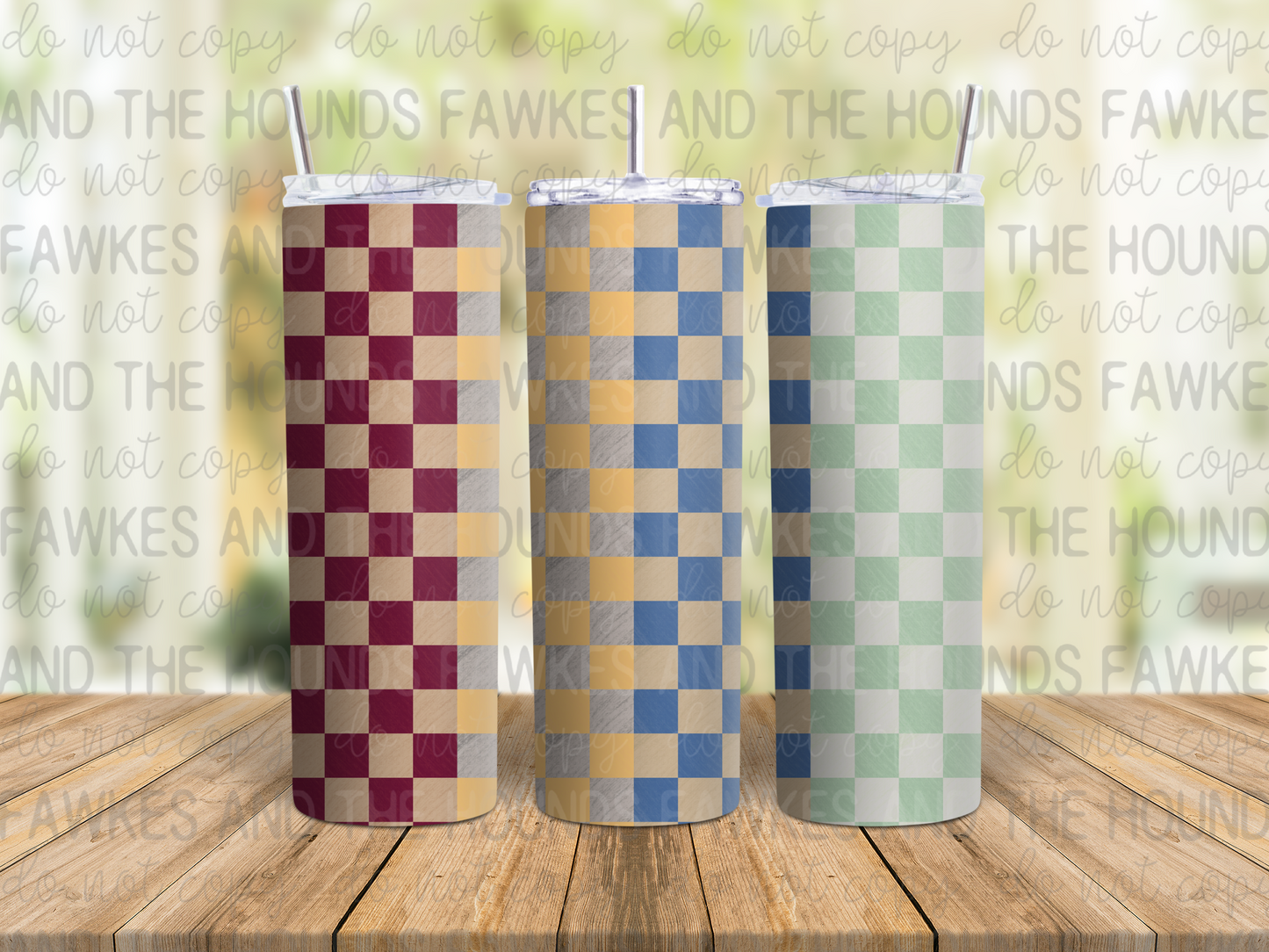 Tortured Muggle Department Checkerboard Tumbler Wrap