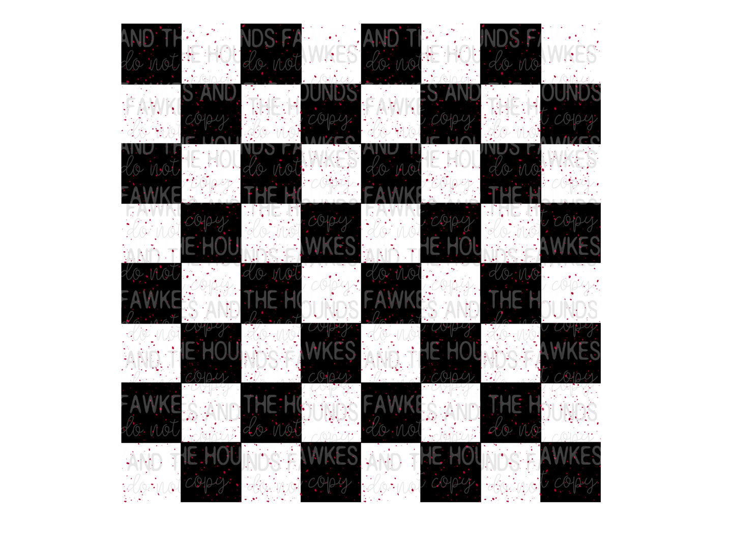 Black Checkered Crime Seamless
