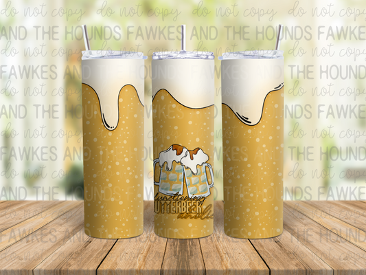 Functioning Butterbeer-aholic Tumbler Wrap