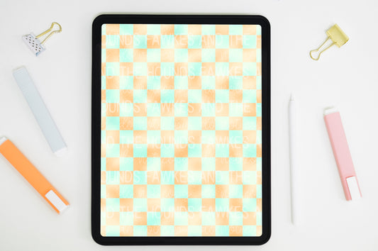 Showgirl Pastel Checkered Coordinating Seamless