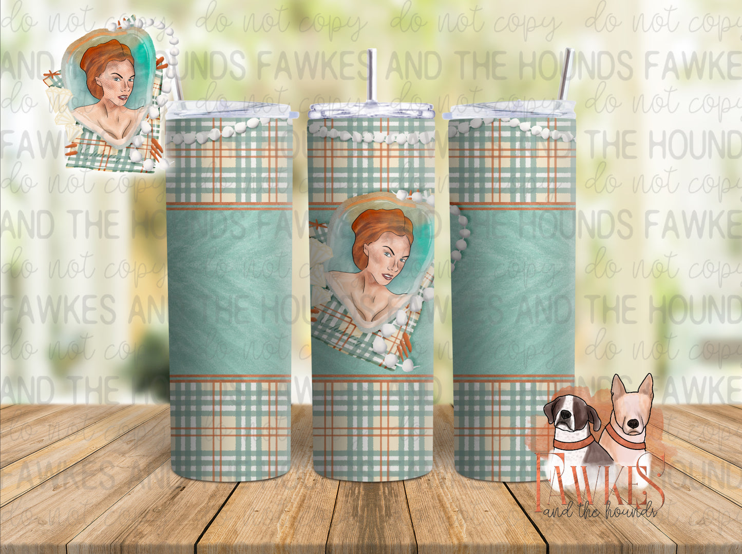 Showberry Ophelia Faux Glitter Tumbler Wrap