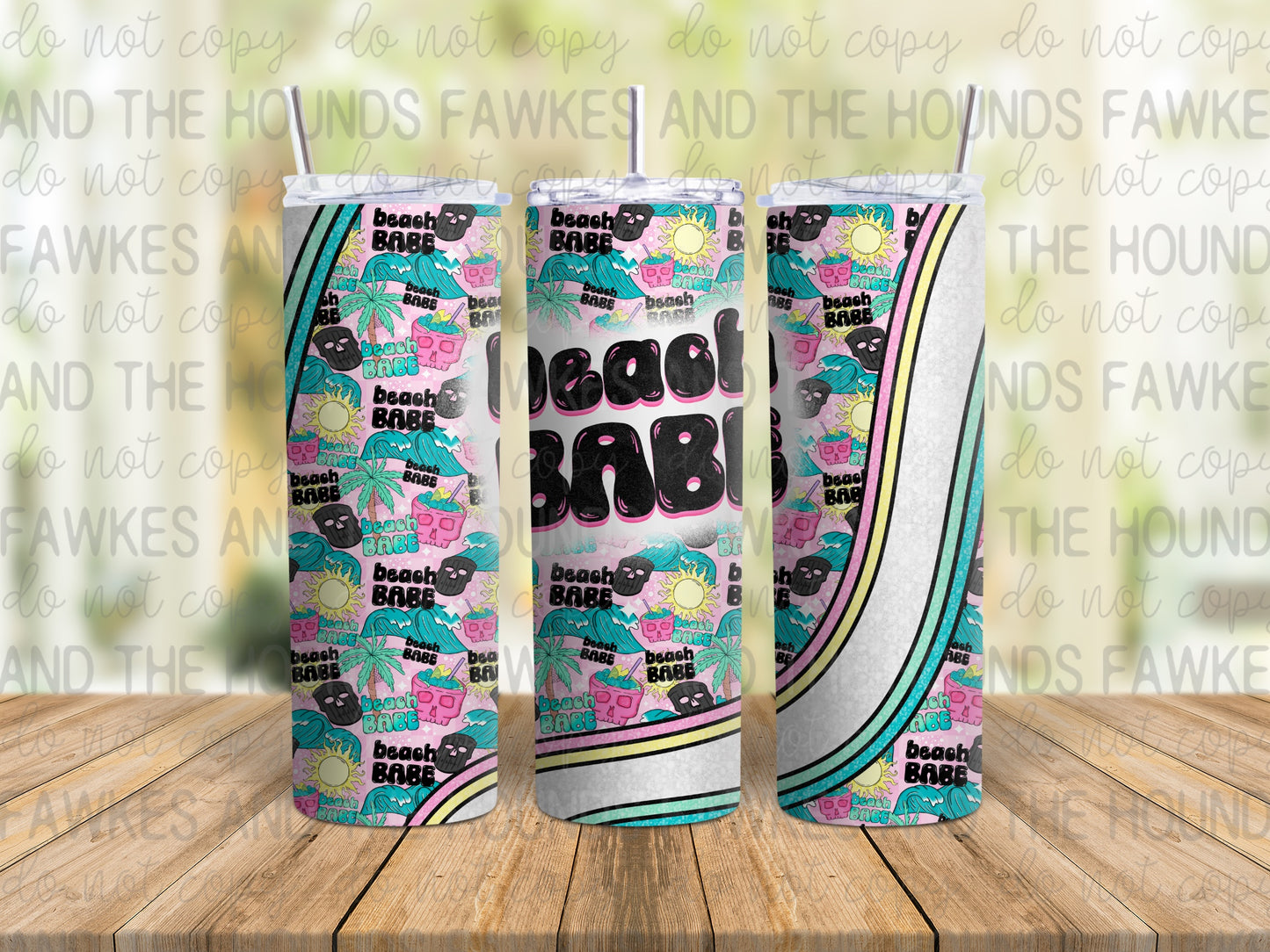 Beach Babe Tumbler Wrap