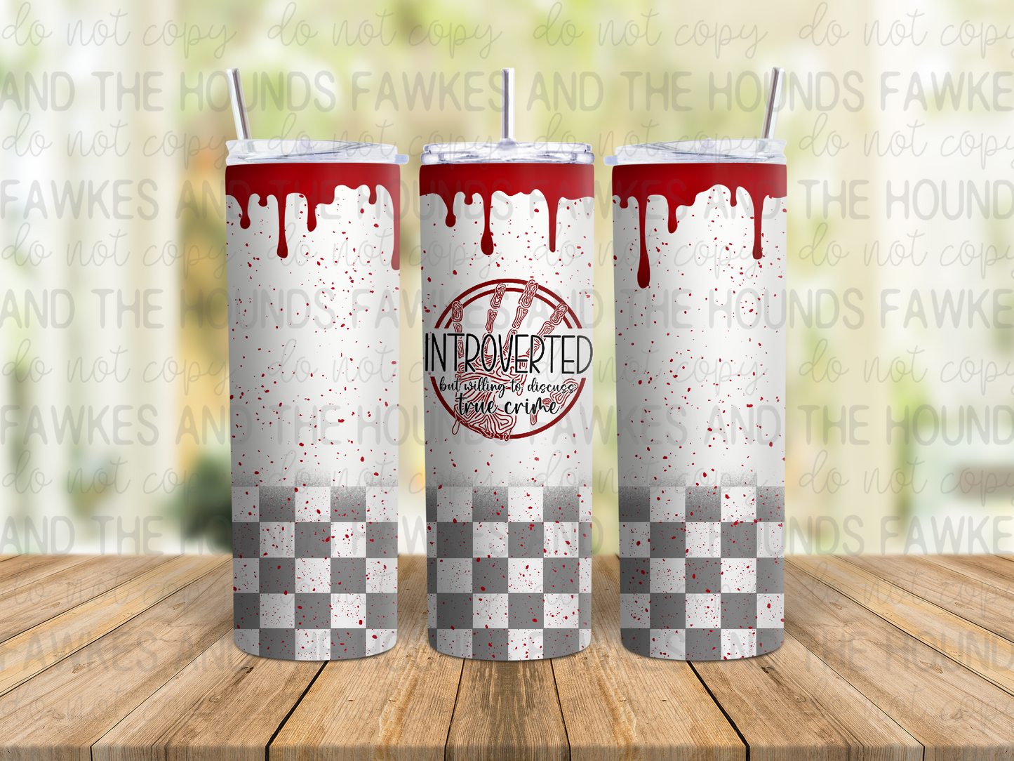 Introverted True Crime Tumbler Wrap