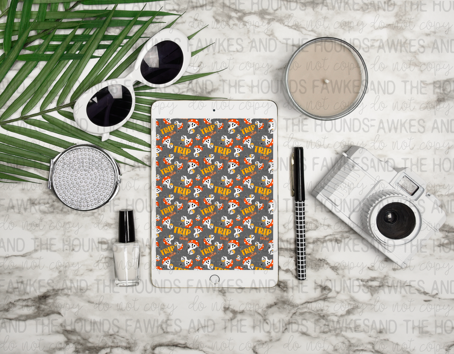 Trip or Treat Small Print Seamless