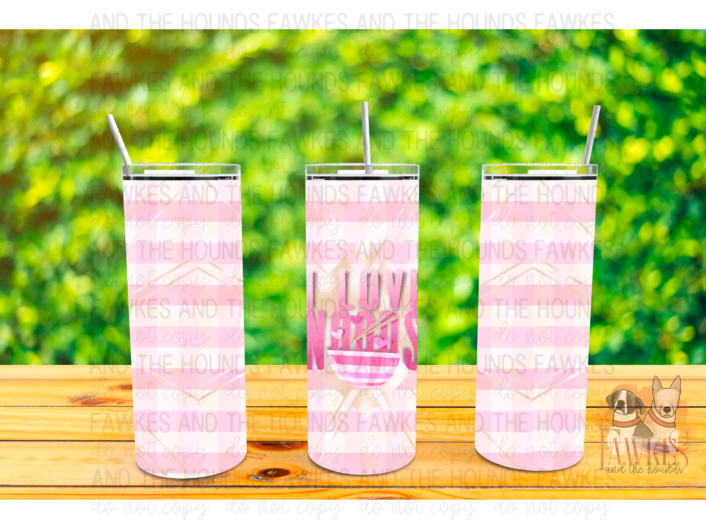 I love Noods Tumbler Wrap
