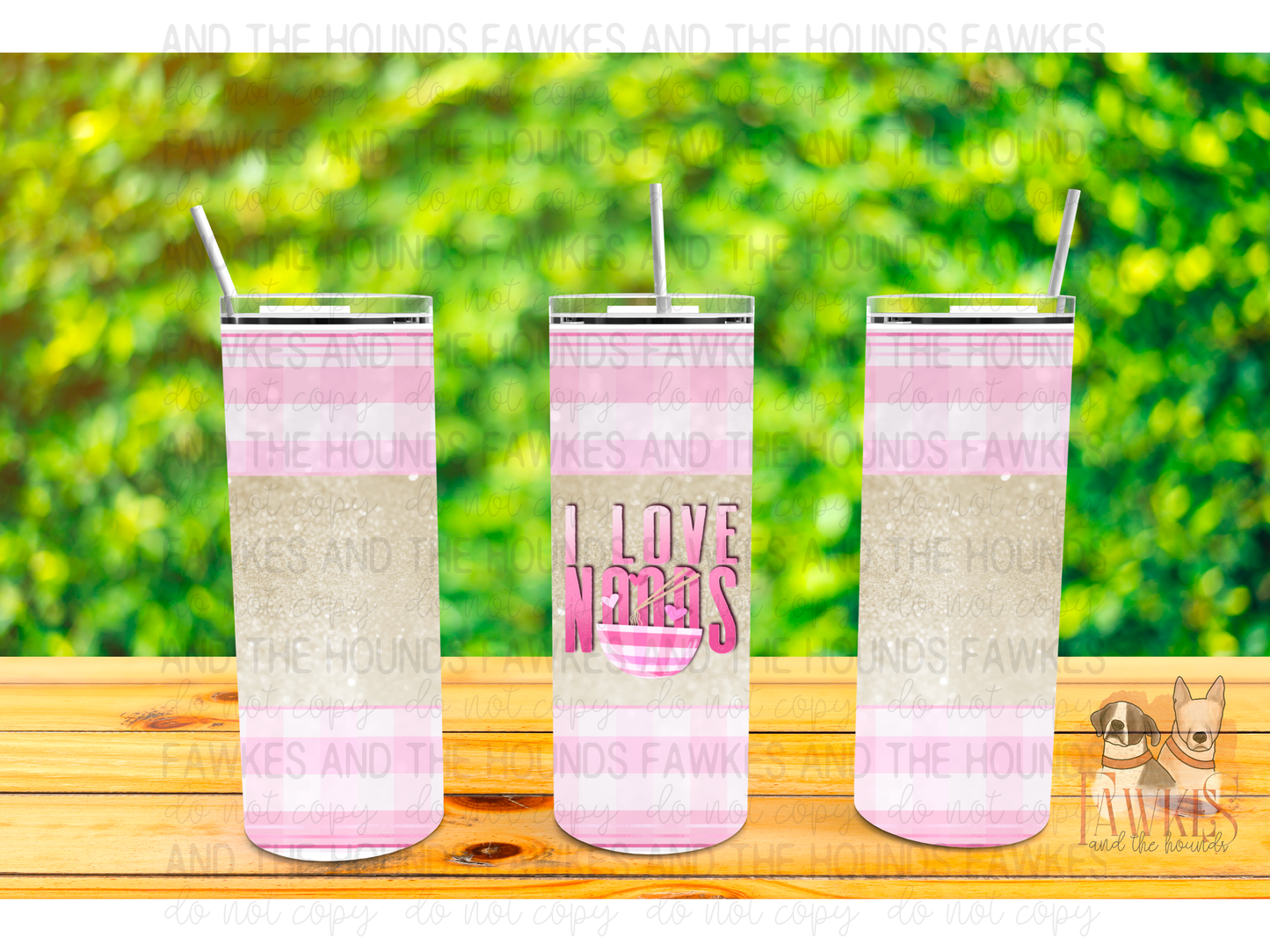 I love Noods Tumbler Wrap