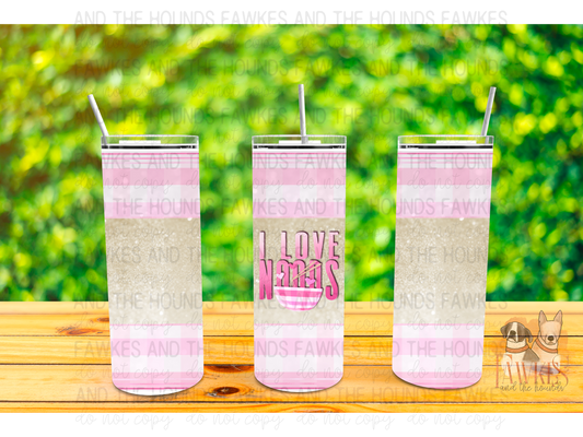 I love Noods Tumbler Wrap