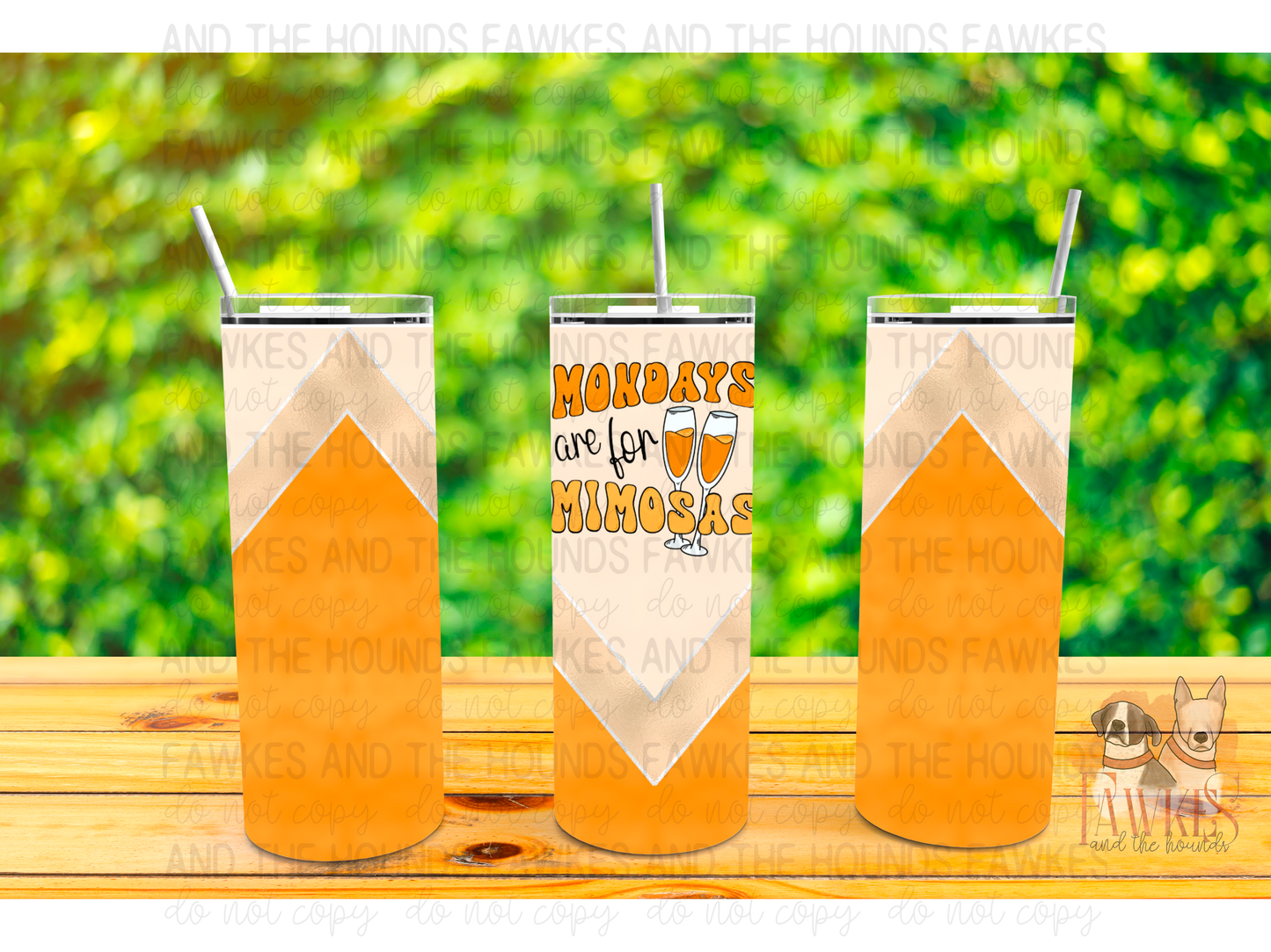 Mimosa Mondays Tumbler Wrap