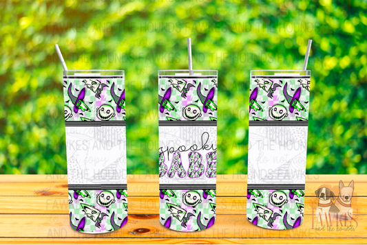 Spooky Babe Tumbler Wrap