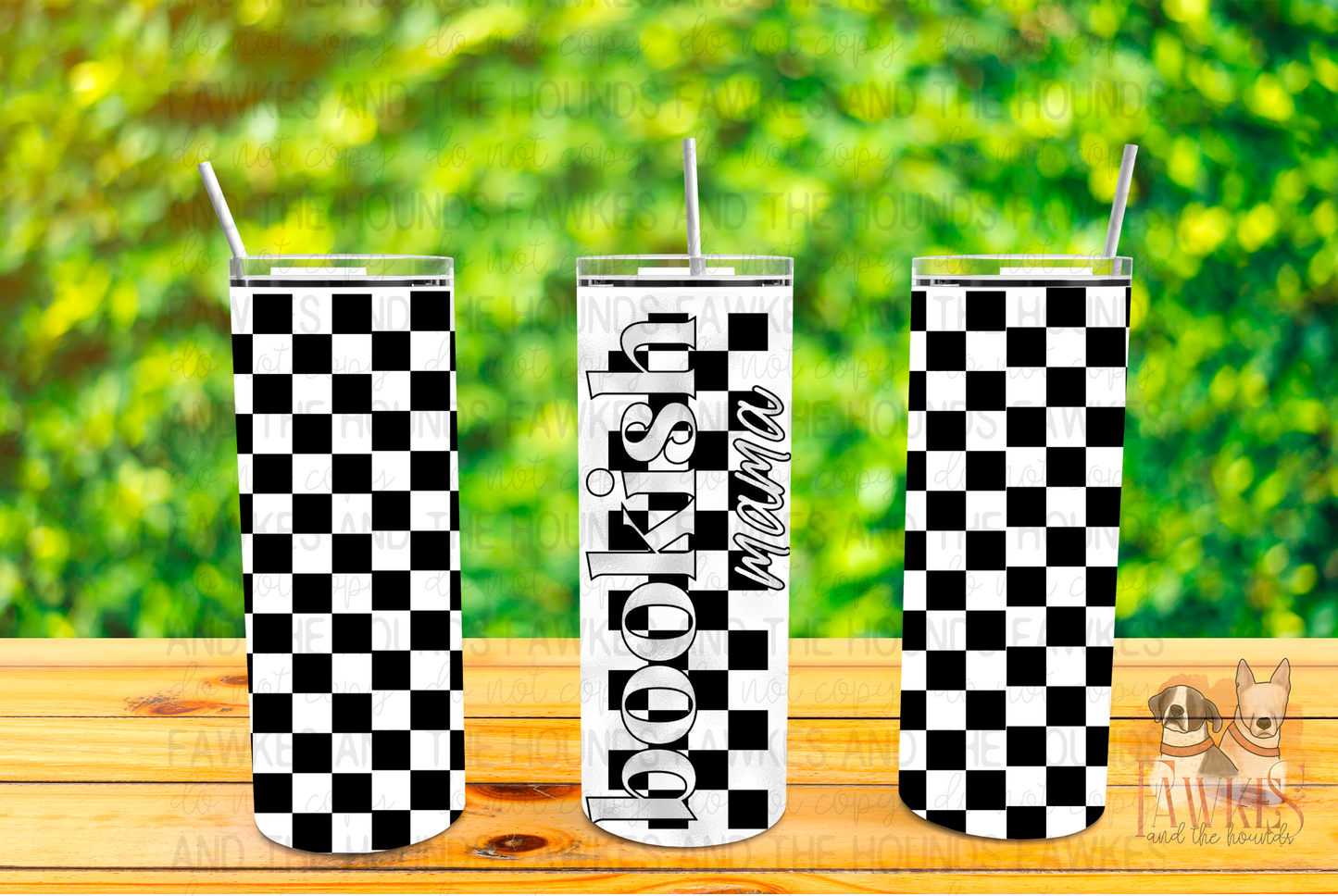 Bookish Mama Silver Tumbler Wrap