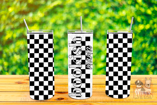 Bookish Mama Silver Tumbler Wrap