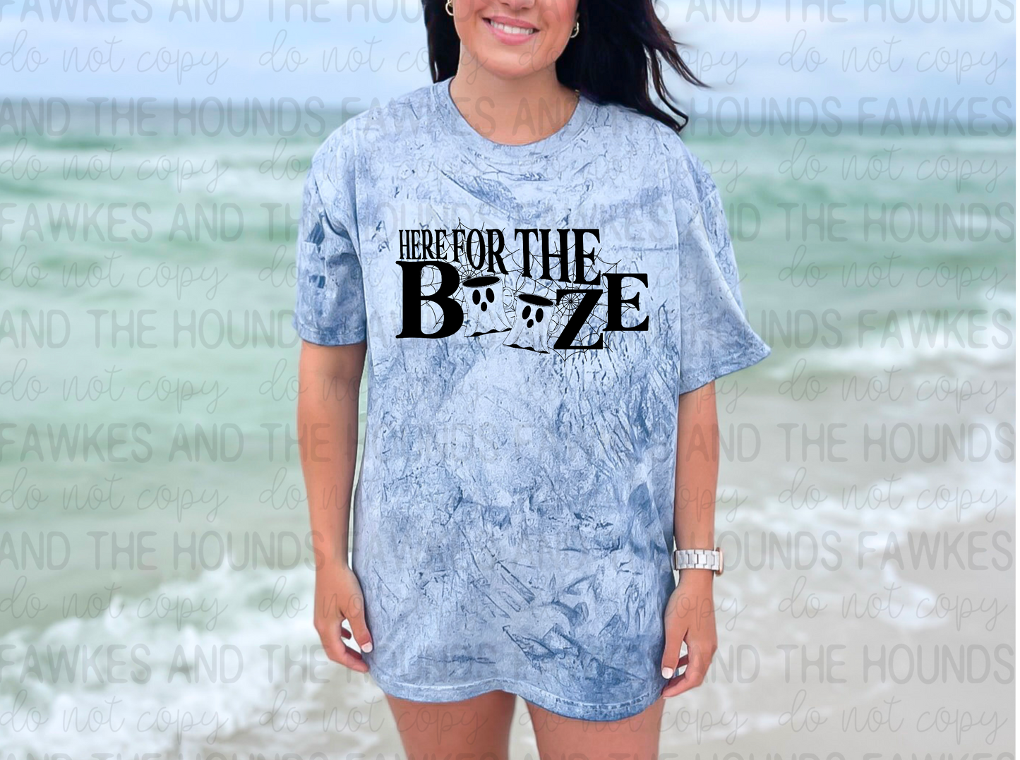 Here for the Booze Webbed Single Color