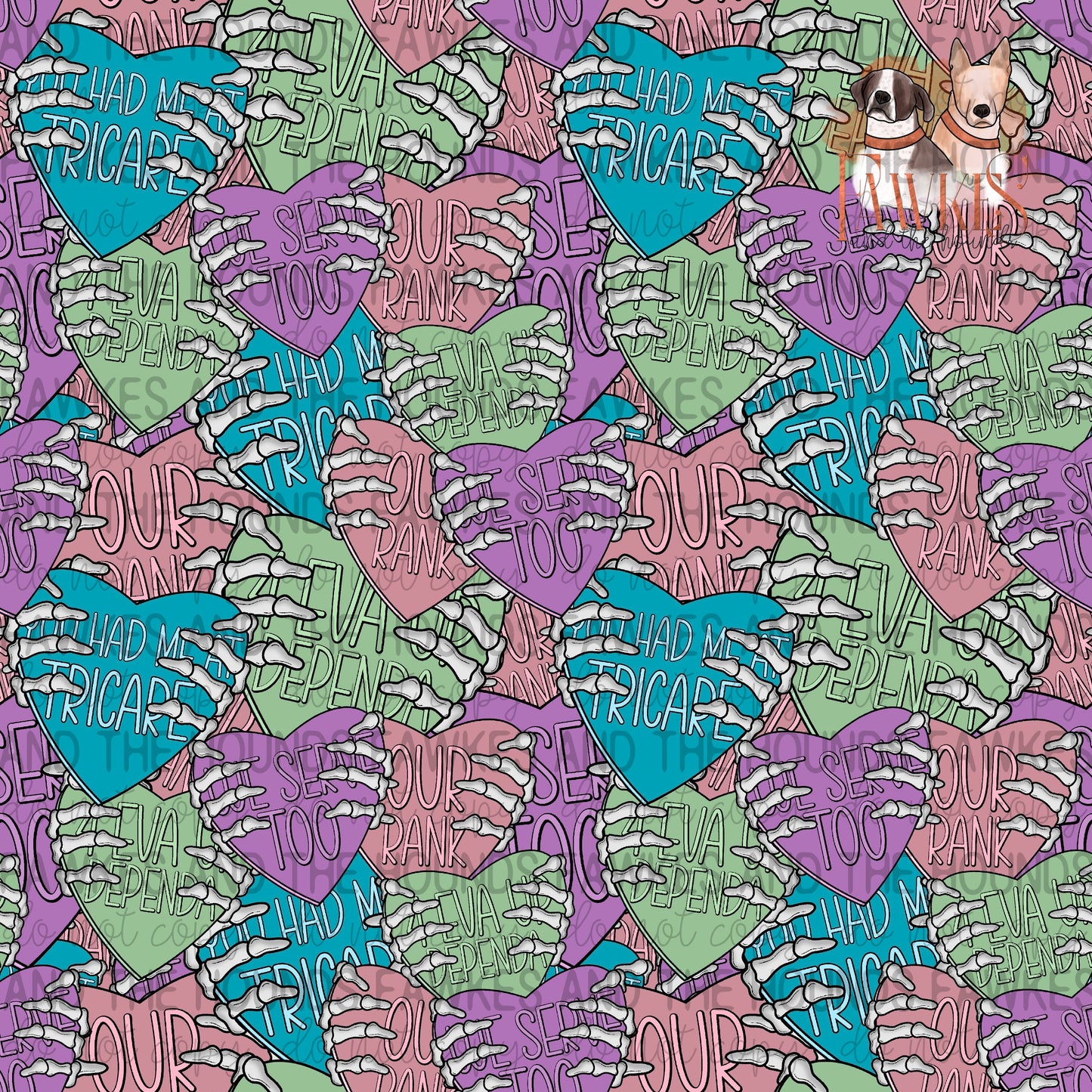 Skelly Dependa Heart Seamless