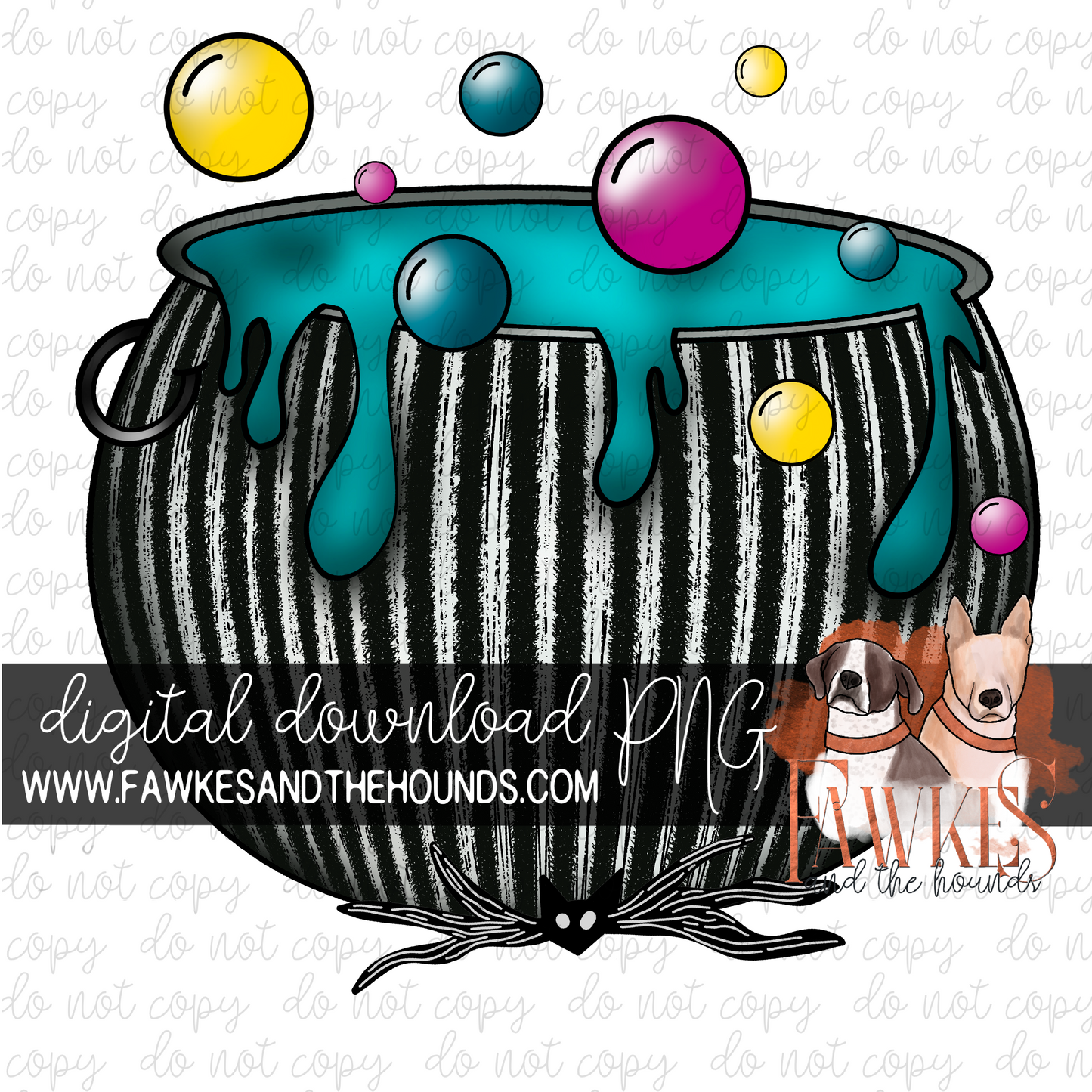 Bowtie Cauldron Full Color Digital Download