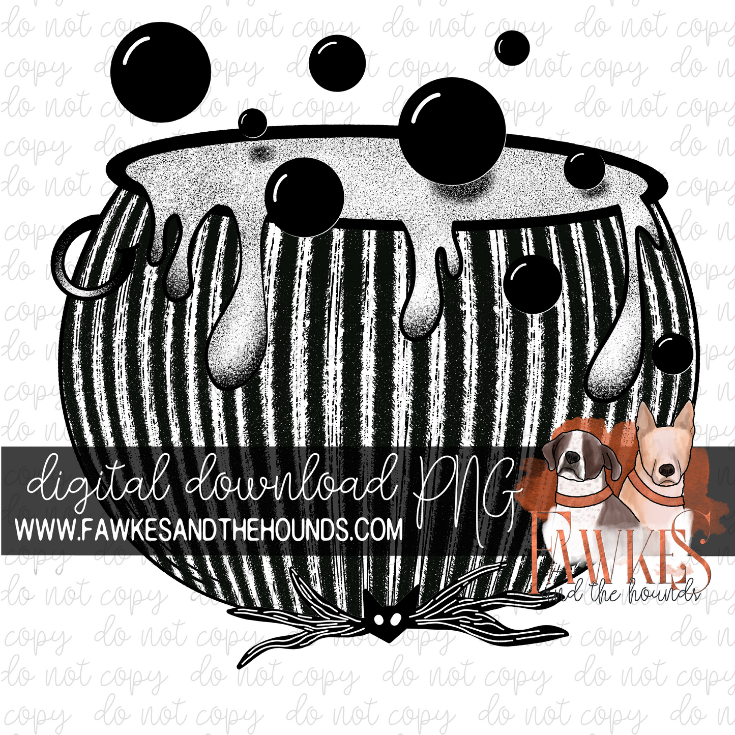 Bowtie Cauldron Single Color Digital Download