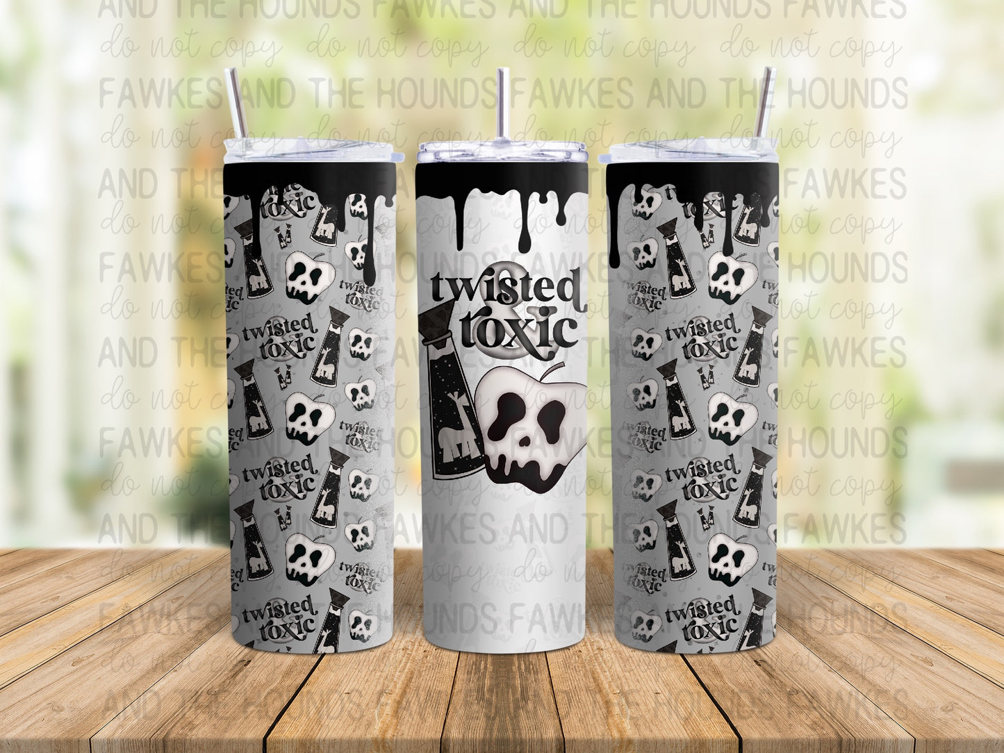 Twisted and Toxic Tumbler Wrap