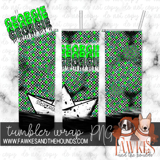 Georgie Green Tumbler Wrap Digital Download