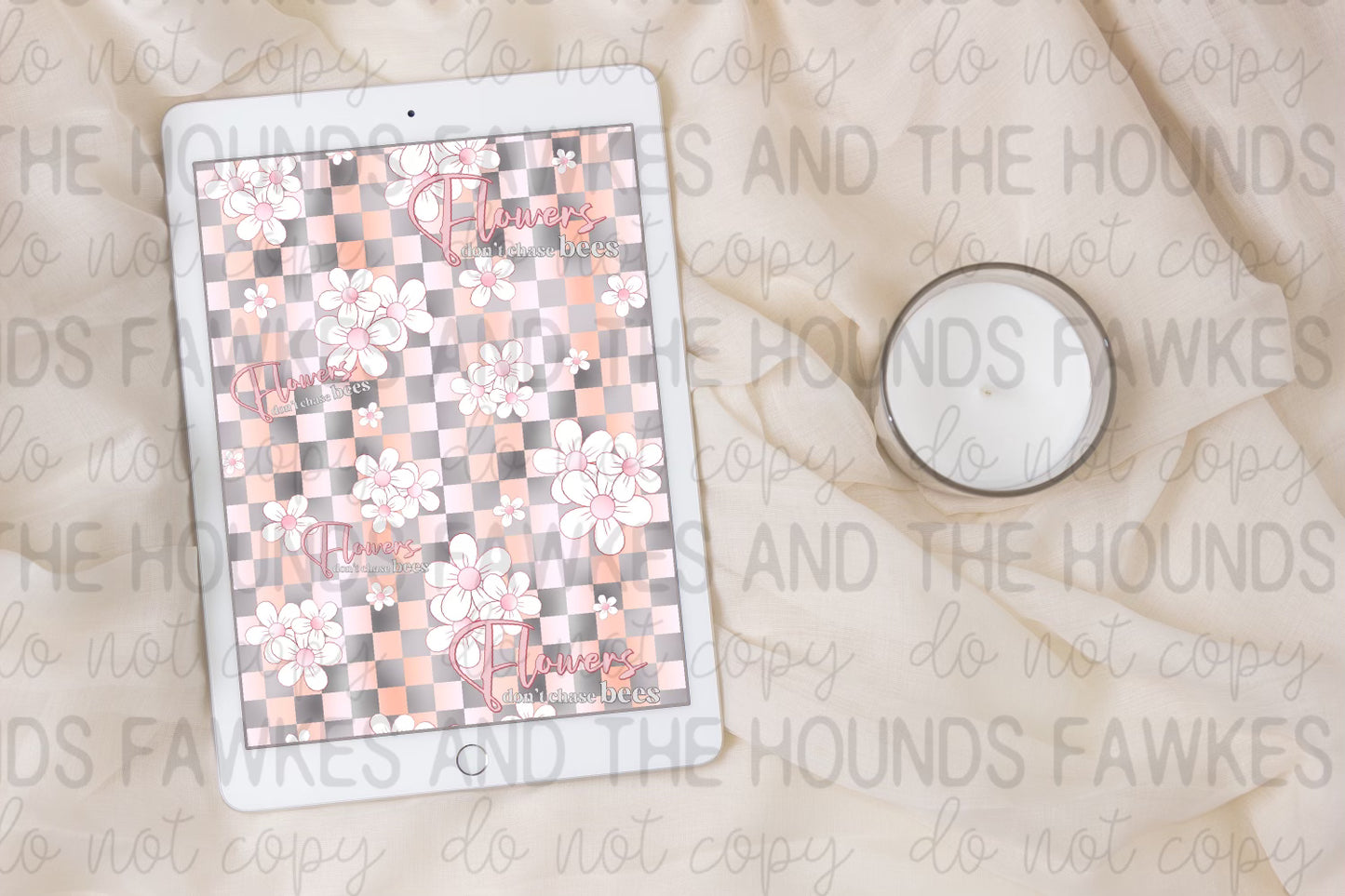 Flowers Don't Chase Bees Seamless