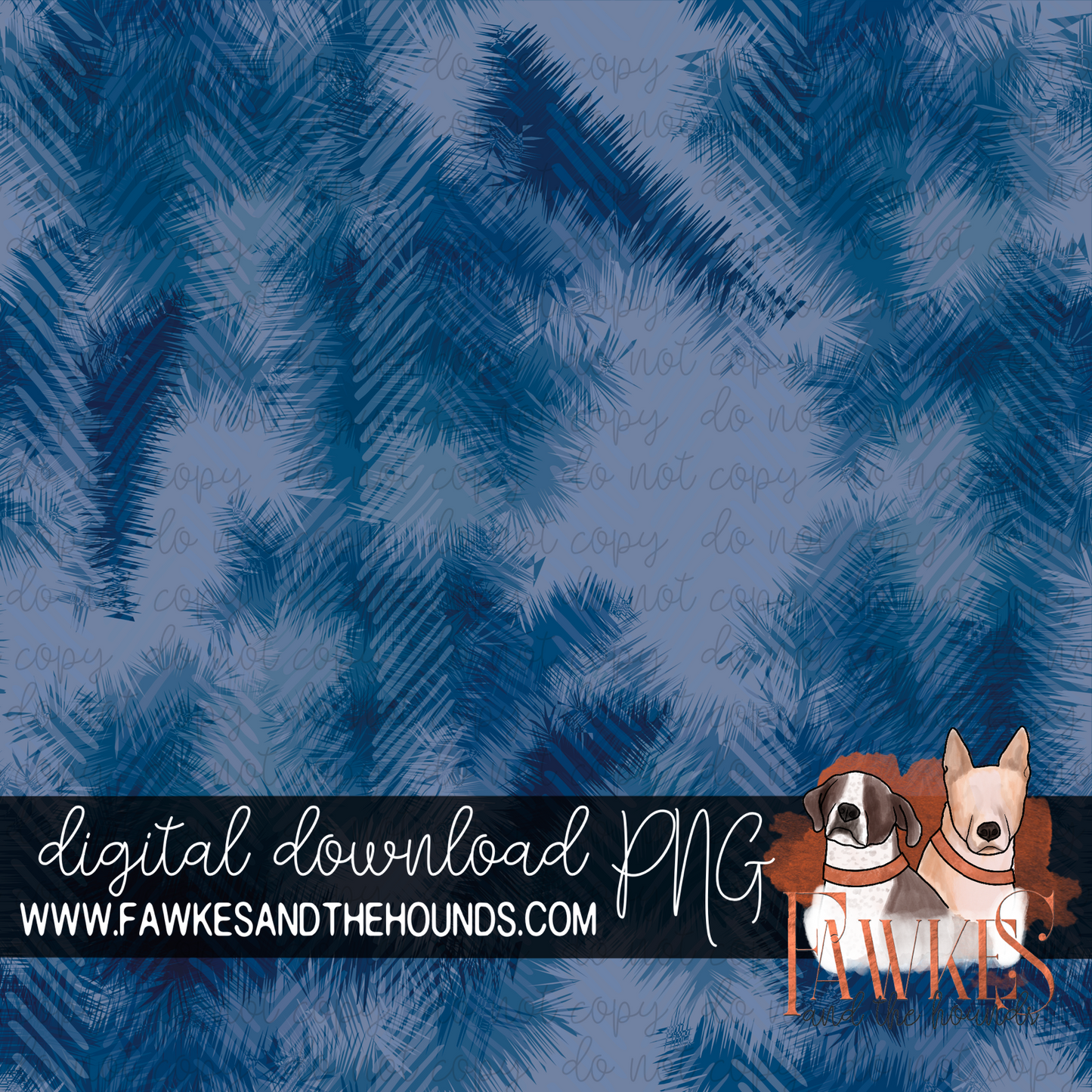 Blue Tie Dye Abstract Seamless