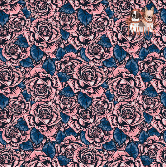 Inked and Irritated Coordinating Floral Seamless