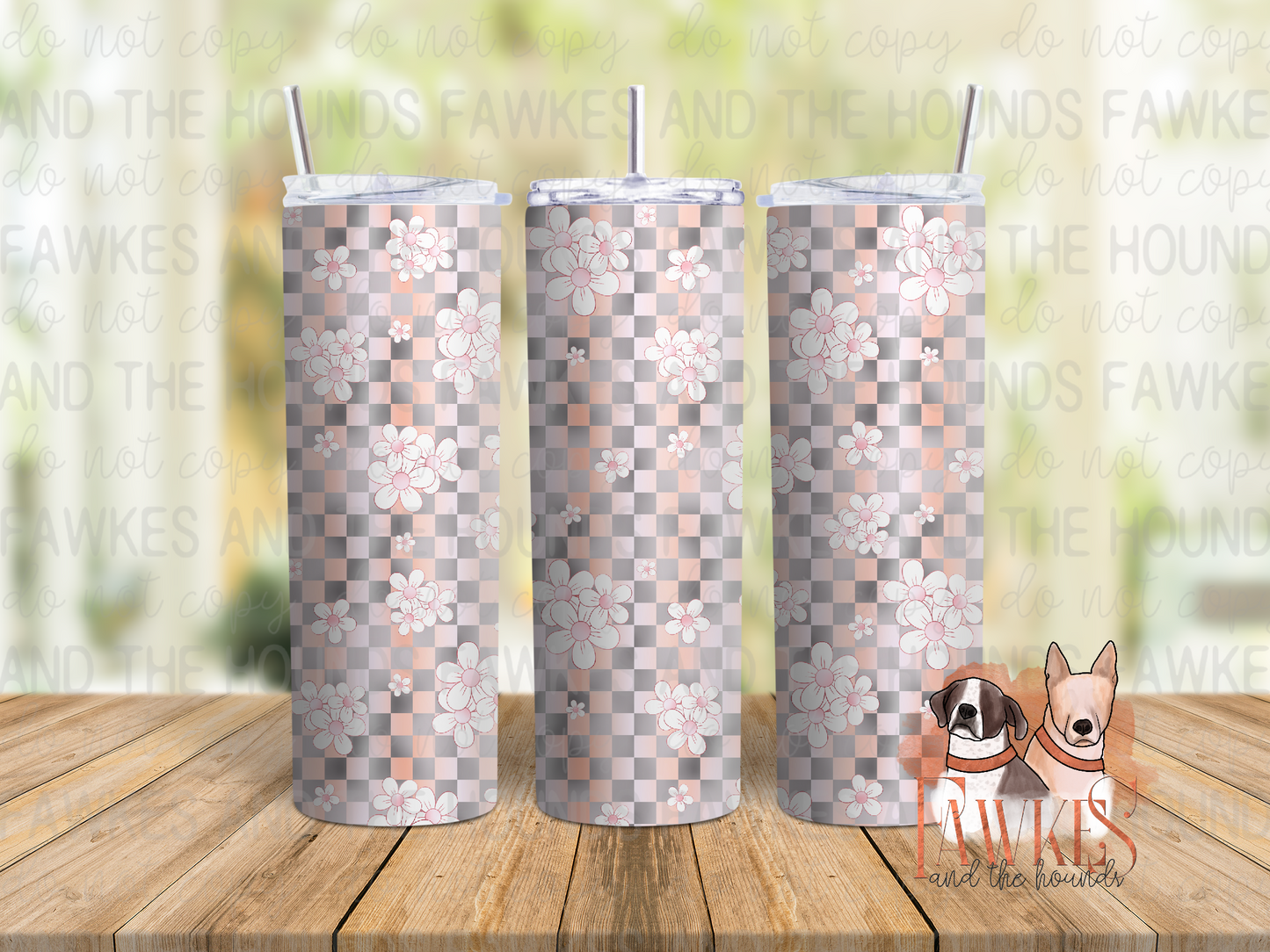 Flowers Minimalist Tumbler Wrap