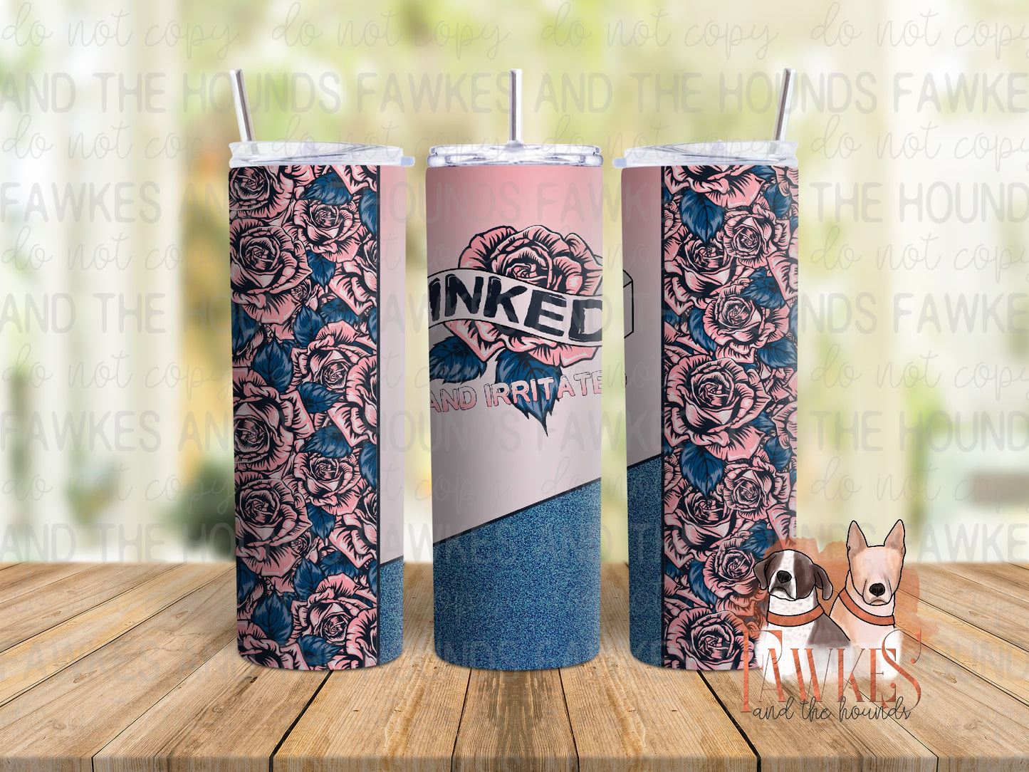 Inked and Irritated Split Tumbler Wrap