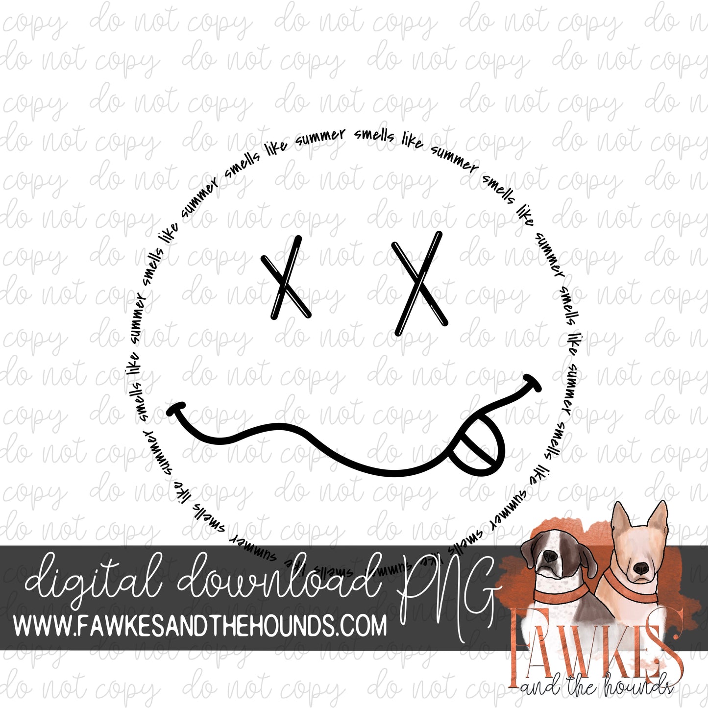 Smells Like Summer Single Color Digital Download