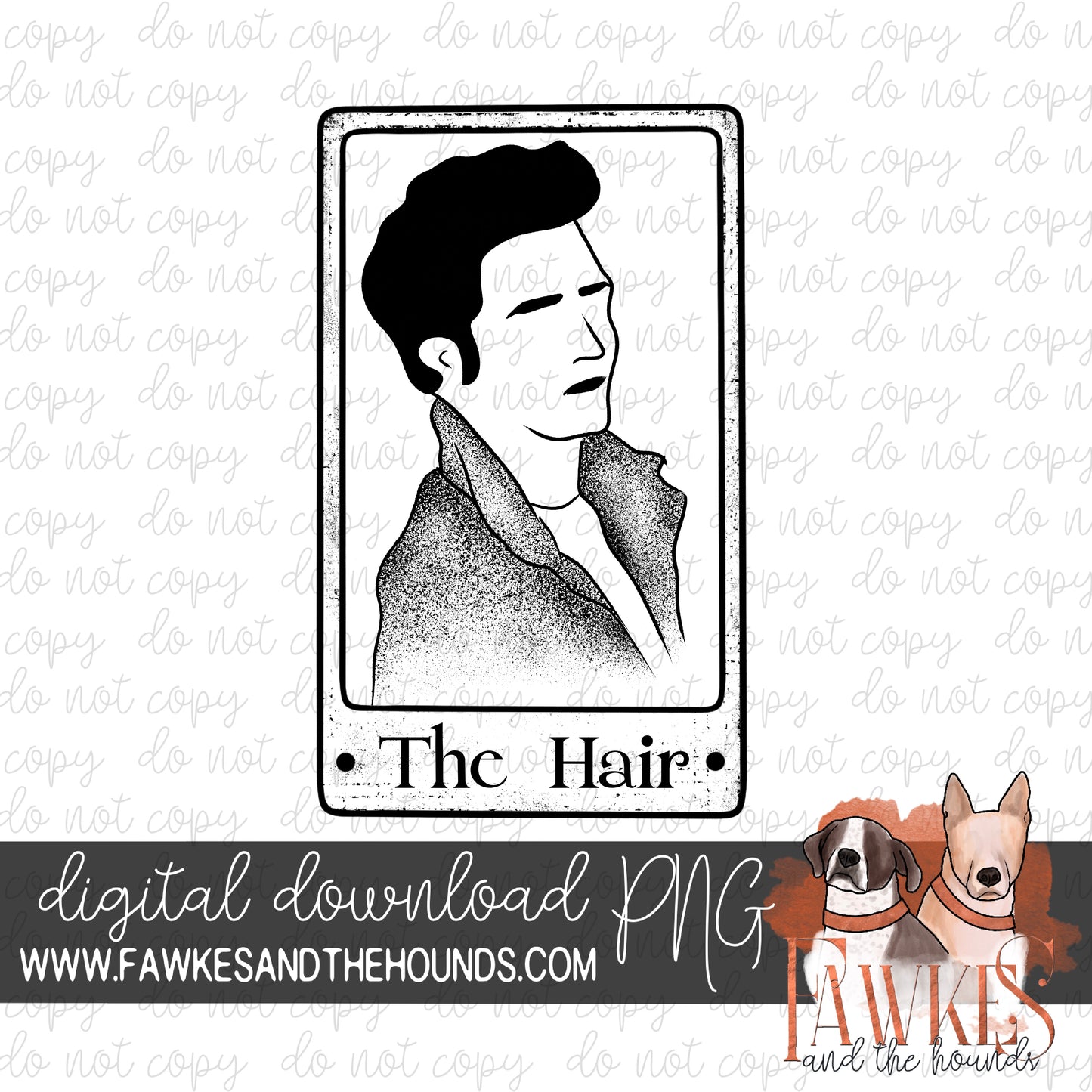 The Hair Single Color Digital Download