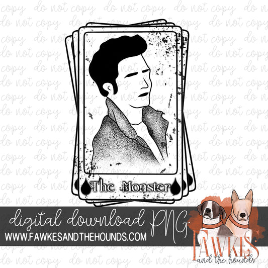 The Monster Stacked Single Color Digital Download