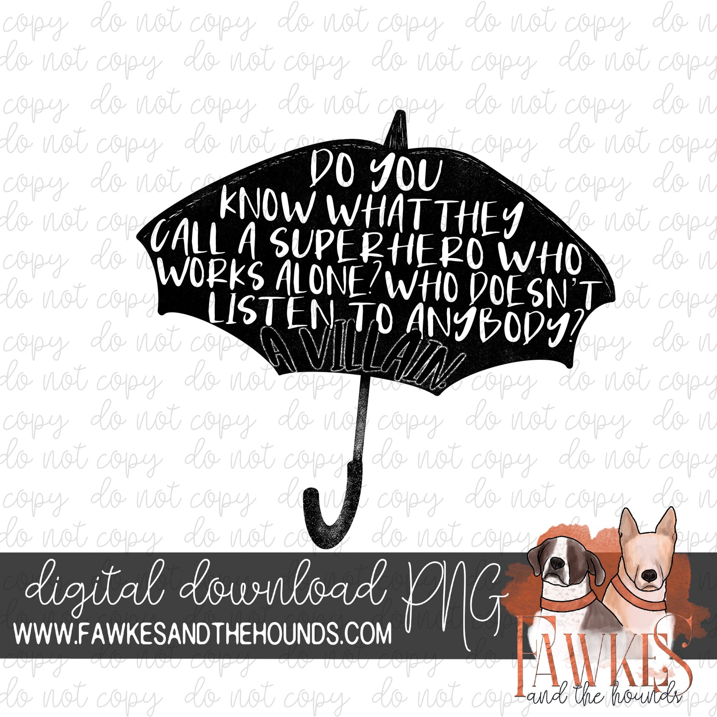 Umbrella Single Color Digital Download