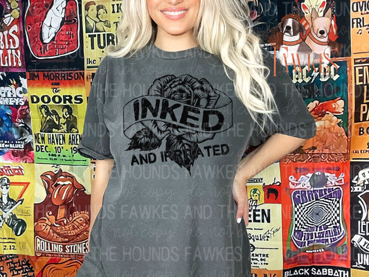 Inked and Irritated Single Color PNG