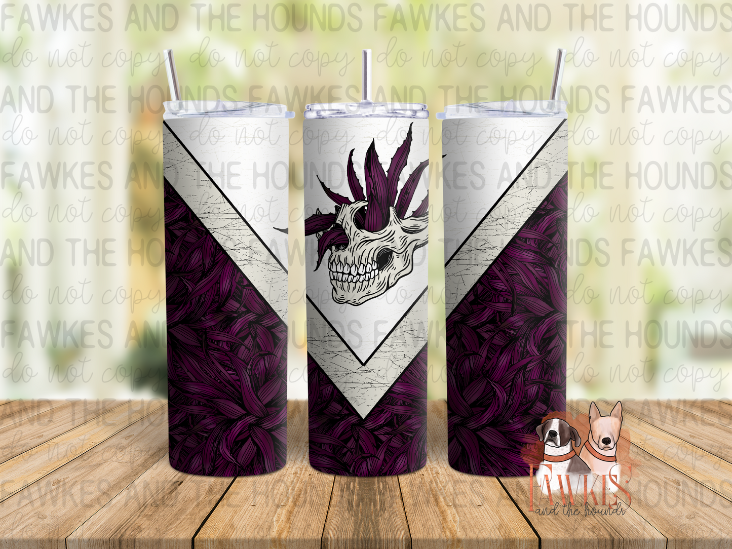 Ow My Eye, V Split Tumbler Wrap