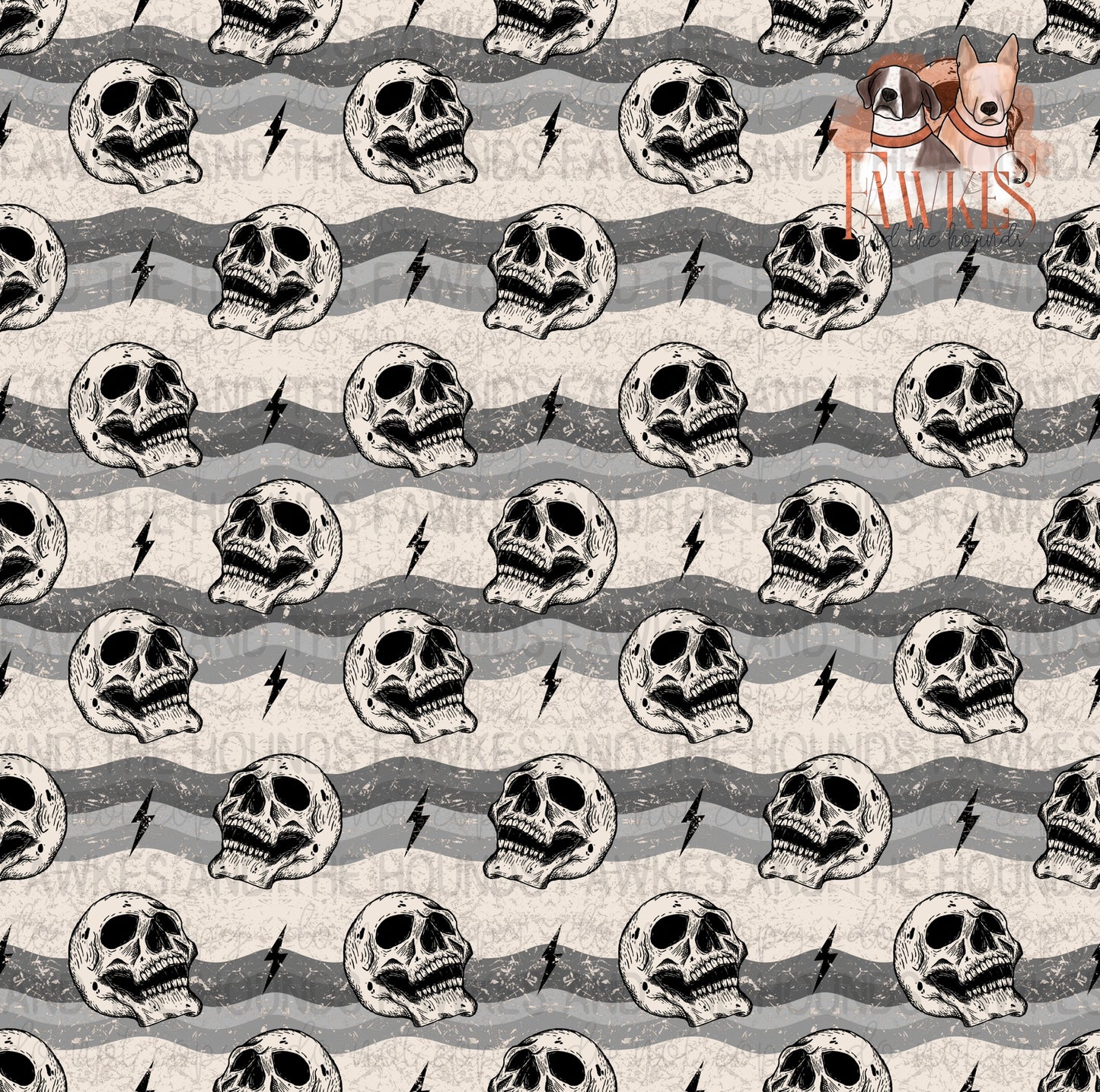 Follow The Dopamine Skull Seamless