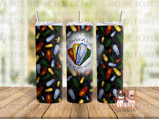 House Crystals Dark Tumbler Wrap