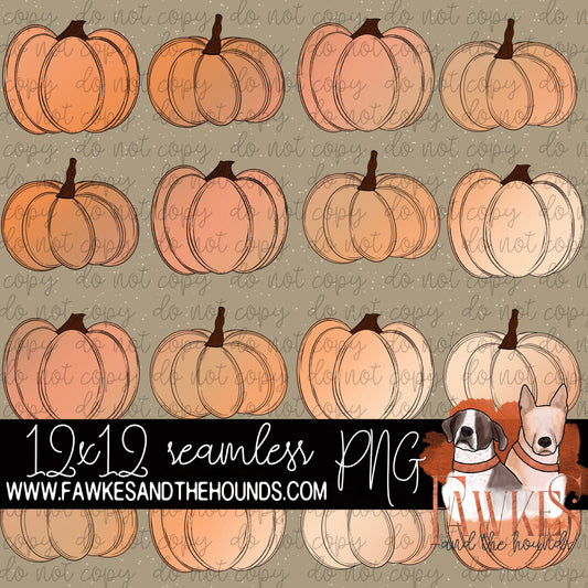 Gradient Pumpkin Set (Includes Transparency Option)