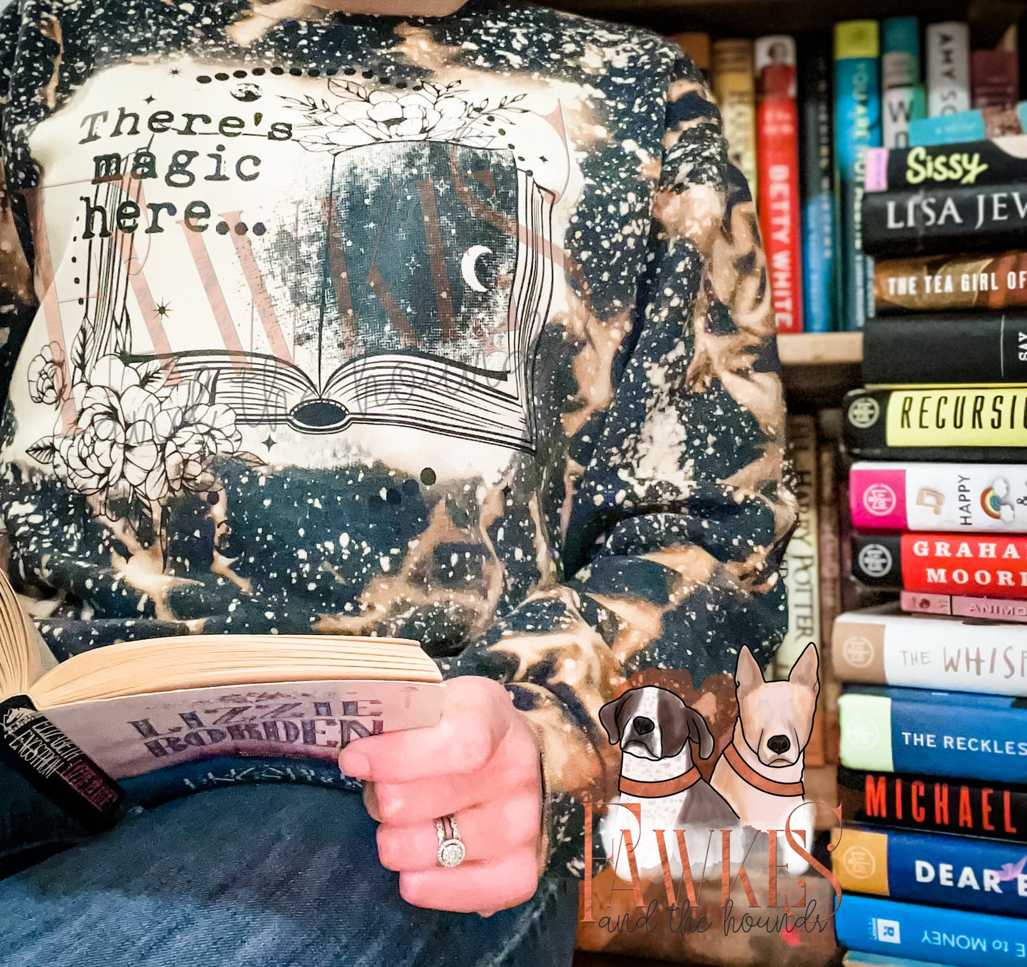 Magic Books Bleach Dyed Sweatshirt