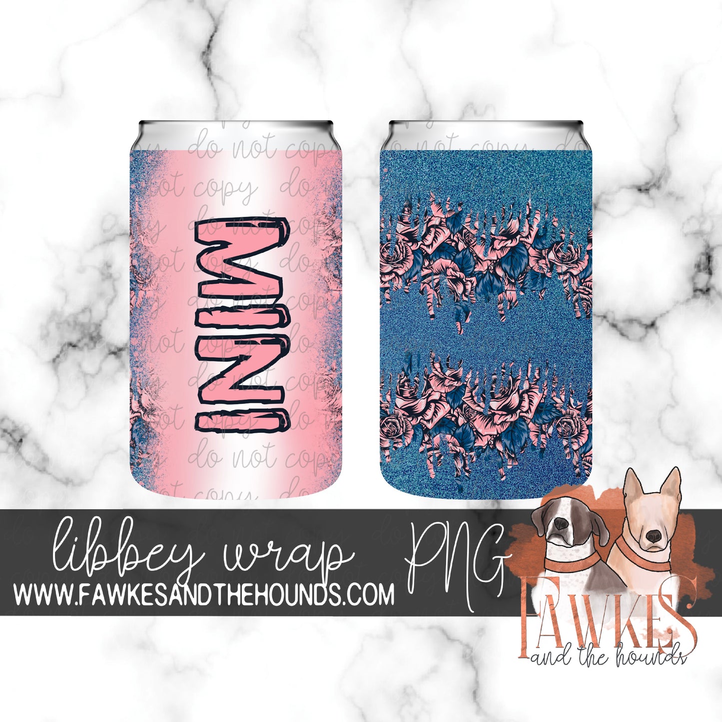 Mini Floral Seamless Libbey Wrap