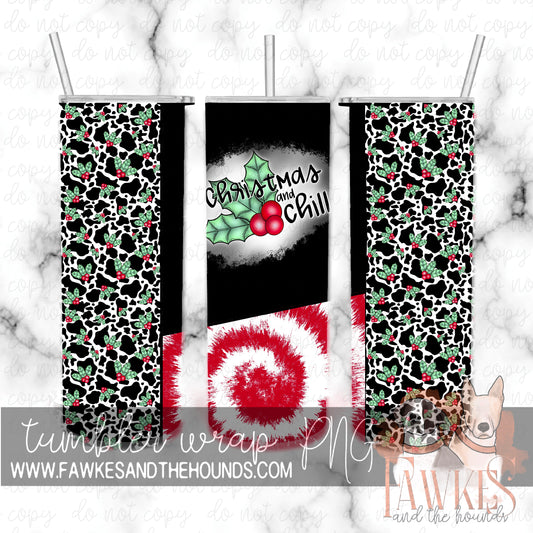 Christmas and Chill Tumbler Wrap