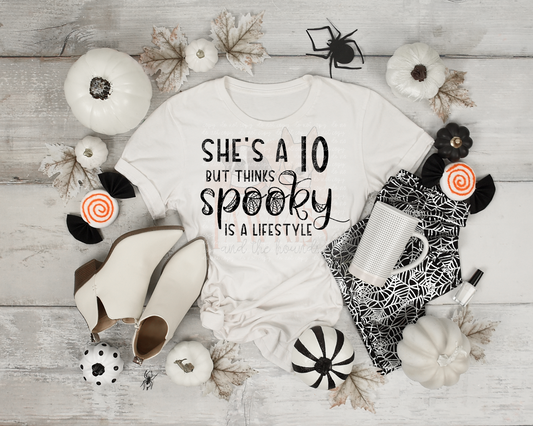 A 10 But Spooky Single Color