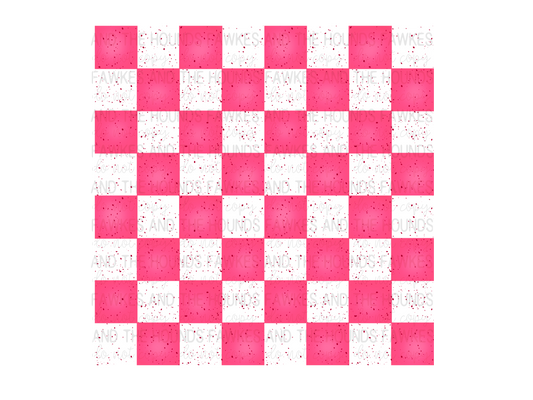 Pink checkered Crime Seamless