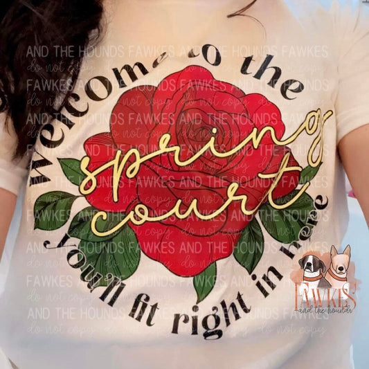 Welcome to the Spring Court Tee | OFFICIALLY LICENSED Sarah J Maas