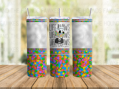 Life Blows Tumbler Wrap - Colorful