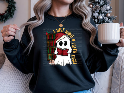 Silent Night Bookish Ghostie