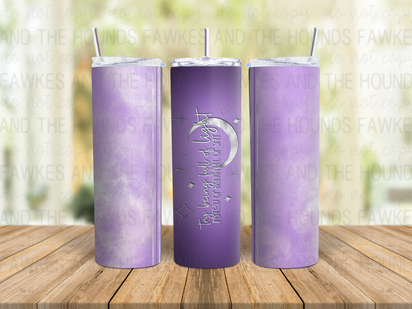 Full of Light Purple Tumbler Wrap